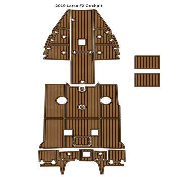 2019 Larso FX Подложка за пилотската кабина, лодка, пяна EVA, подложка за пода от имитация на тиково дърво, самоклеящийся.