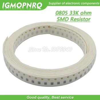300шт 0805 SMD резистор 33K Ω Чип-резистор 1/8 W 33K Ти 0805-33K