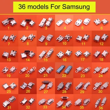 36 модели 36-360 бр. Порт за Зареждане За Samsung Galaxy J1 J2 J3 J4 S3 Забележка 4 5 8 9 S6 S7 S8 S9 S10 Конектор Micro USB Jack Socket