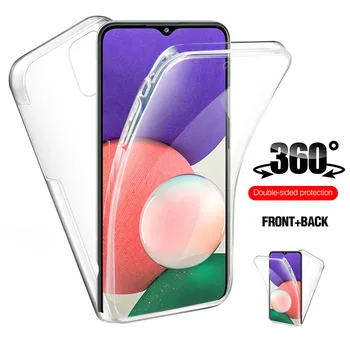 360 ° Защитен калъф от TPU за Samsung Galaxy A22 A 22 cases samsun sansung a22 4G 5G 6.4 