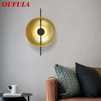 OUFULA Nordic Interior Златен монтиран на стената Лампа LED 3 Цвята Съвременно Просто Творческа халба бира за Дома Хол Спалня
