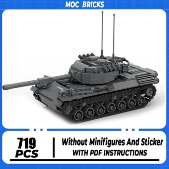 Военната серия Moc Строителни Тухли Леопард 1 Модел на Танк Технология Модулни Блокове Бронированного Колата Подаръци Играчки За Сглобяване на Комплекта направи си САМ