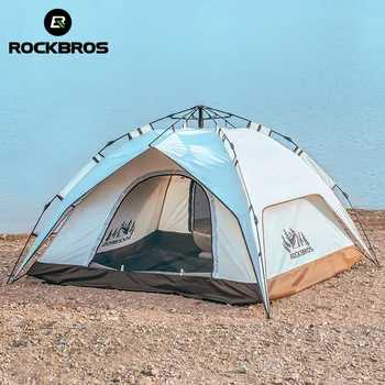 Външна Ветрозащитная Семейна палатка ROCKBROS Преносима палатка за къмпинг, разходки Автоматична палатка за къмпинг