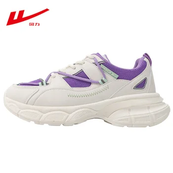 Дамски летни спортни Ежедневни обувки WARRIOR, Дишащи Меш-дебели обувки, трикотажни спортни маратонки за джогинг и разходка, спортни обувки