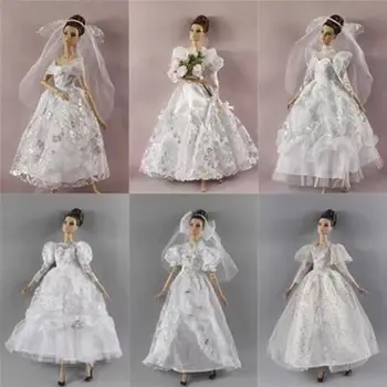 Кукла ръчно изработени Сватбена рокля 2023 най-Новите ежедневни облекла на Модни облекла за партита екстремни Подарък на едно момиче 30 см кукла