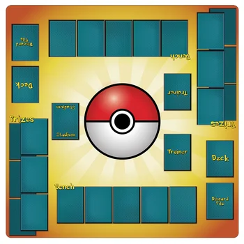 Мат-Тренажор за 2 играчи за игра на Карти Pokemon Търговия Mewtwo Juguetes Para Niños Cartas Pokémon Gx Pokemon Kaarten Mat