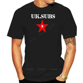 Модерен мъжки тениски, ежедневни брандираната тениска с къс ръкав UK Subs, пънк-рок, Ой New Wave, всички размери, тийнейджърката памучен тениска