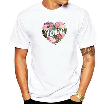 Модерна дамска тениска, розова тениска с принтом на сърцето, дамска бяла тениска в стил ретро, дамски скъпа дизайнерска тениска Оверсайз, дамски