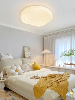 Модерни led плафониери в кремовом стил, тавана лампа със скандинавски минималистичном стил, Хол, кабинет, Спалня, Декорации за дома осветление