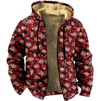 Мъжки блузи с цип, Коледни стоки 2023, hoody с дълъг ръкав, яке с графични щампи, дамско зимно палто, забавно облекло