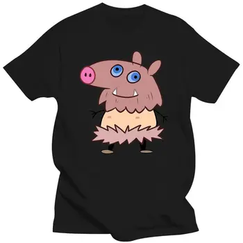 Нова тениска Demon Slayer Kimetsu No Yaiba Inosuke Pig Boy Смешни Mashup, черна тениска, дишаща тениска