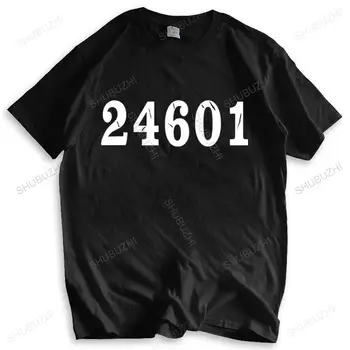 новоприбывшая мъжка лятна риза хлопчатобумажный топ 24601 Затвор номер - Мъжки t-shirt - Театър - Кино унисекс ретро къс ръкав