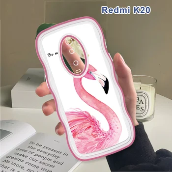 Седалките За Xiaomi Redmi K20 Pro K30 Wave Мек Силиконов Калъф Flamingo Делото Противоударные Калъфи За Телефони