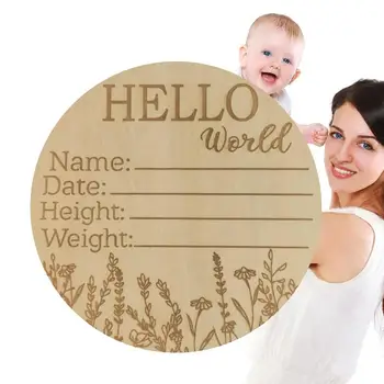 Табела с обявяването на раждането, табелка с името на детето на паметта.
