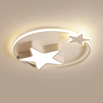Тавана лампа Star LED с мощност 36 W с регулируема яркост и украса под формата на дистанционно управление