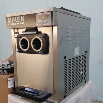 Търговски електрическа машина за производство на сладолед, настолен цифров дисплей, малка машина за производство на замразено кисело мляко