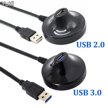 Удлинительный кабел за USB 2.0 / 3.0 от мъжа към жената с основание Удлинительный USB кабел с основание Удлинительный кабел USB 3.0 с основание 1,5 м