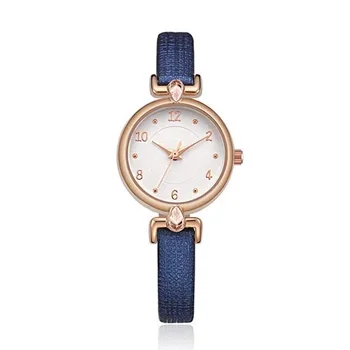 № 2 Модни маркови дамски часовници с кожена каишка, ежедневни дамски ръчен часовник