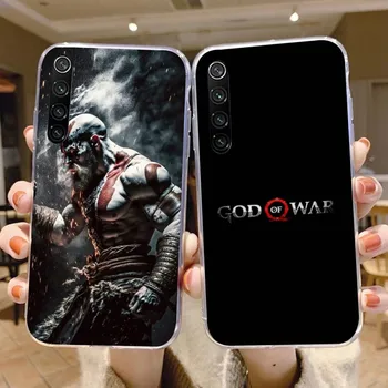 God War Kratos Мобилен Калъф За Мобилен Телефон Xiaomi 13 Lite 12 11T 10 9 Redmi Note 12 11 10 10S Pro 9 9A 8 Прозрачен Капак на Телефона Funda